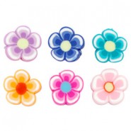 Katsuki Perlen 10mm Blume Multicolour